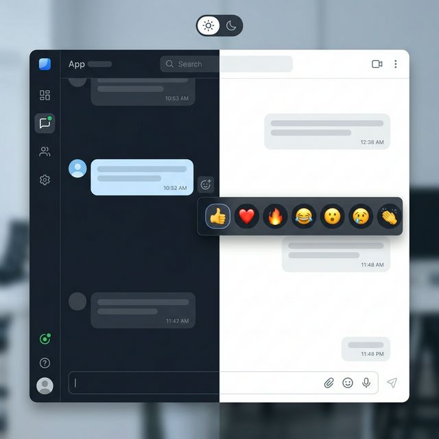 Реакции в чате